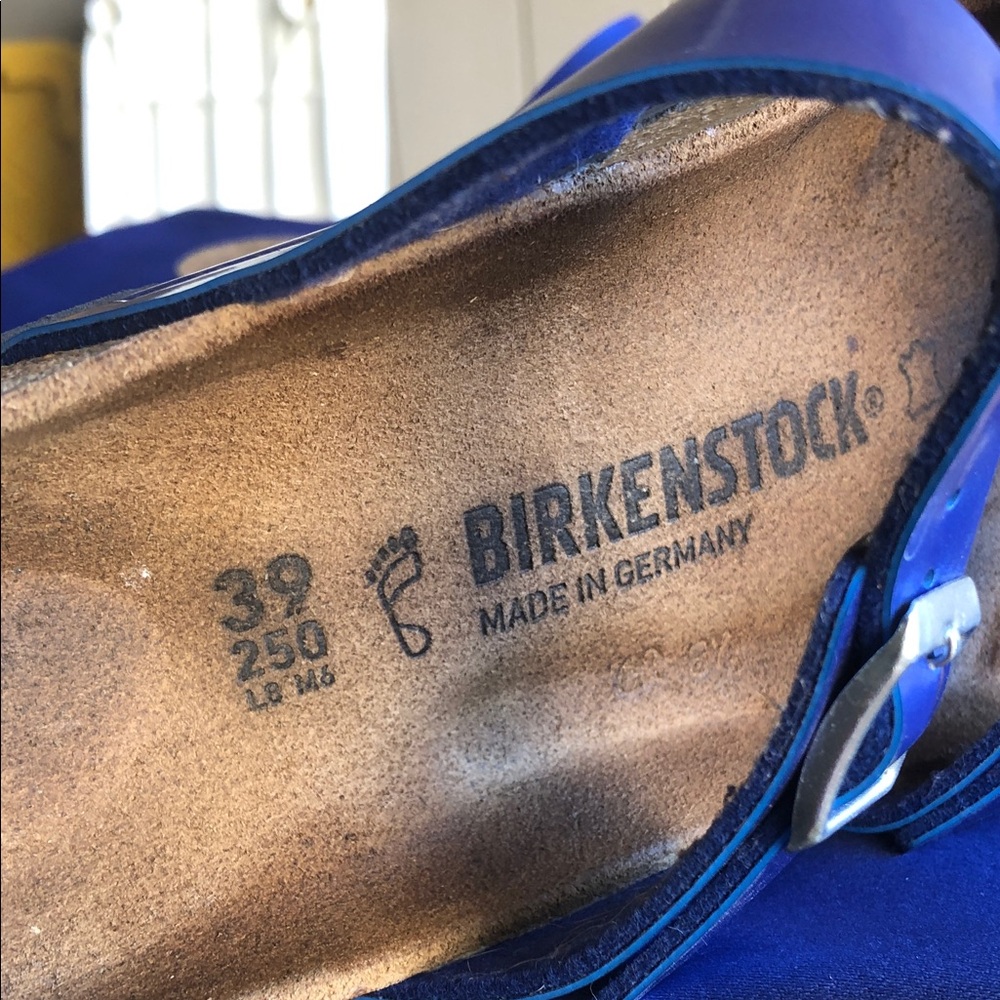 Birkenstock Royal Blue Double Strap Buckle Sandals Made in Germany - Picture 9 of 10